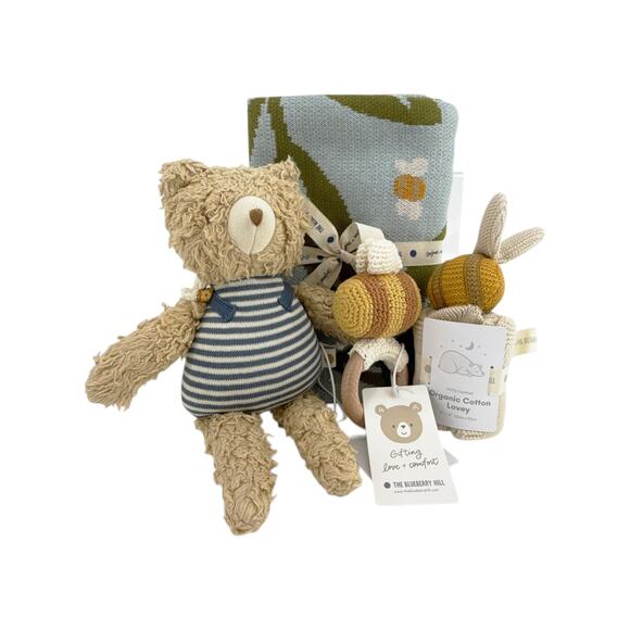 The Blueberry Hill Other - THE BLUEBERRY HILL Blueberry Bear Bee Gift Set